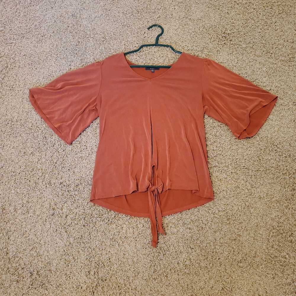 Bell sleeve 3/4 quarter length blouse